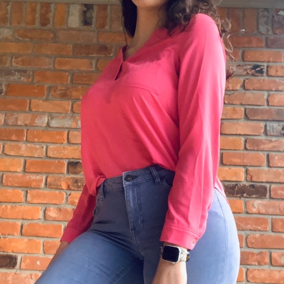 Pink Blossom Nine West Tunic NWT - Picture 7 of 8